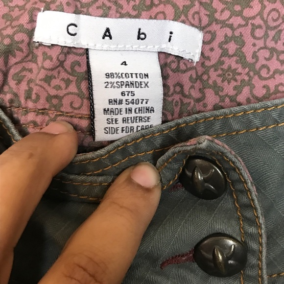 Cabi- Green Wide Leg Pants size 4 - Picture 6 of 8